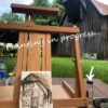 Painting plein air at the Shiloh museum, Hay Loft Doors.