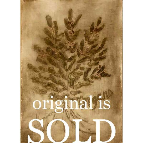 Rustic oregano original painting sold on 8/12/23