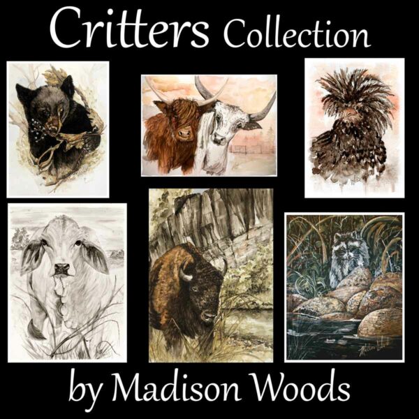 Critter Art Collection by Madison Woods