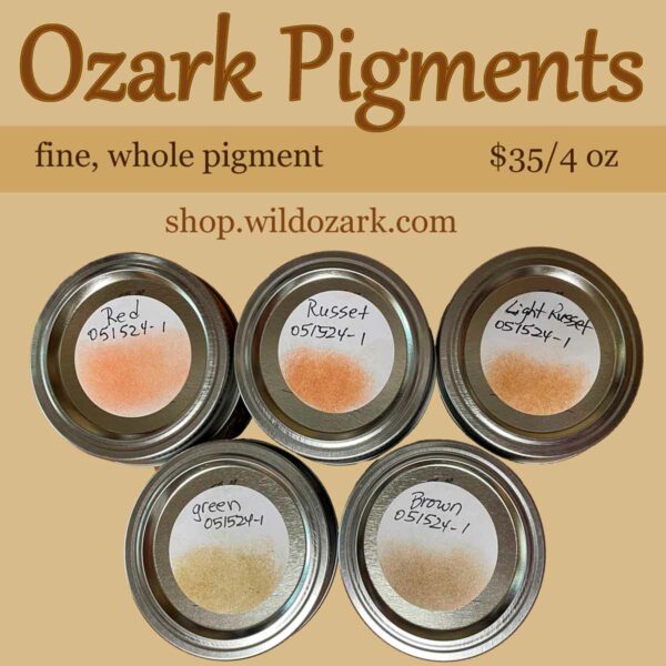 Fine-ground Whole Ozark Earth Pigments