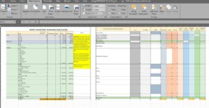 Excel Artist Event Inventory Spreadsheet - Calculates
